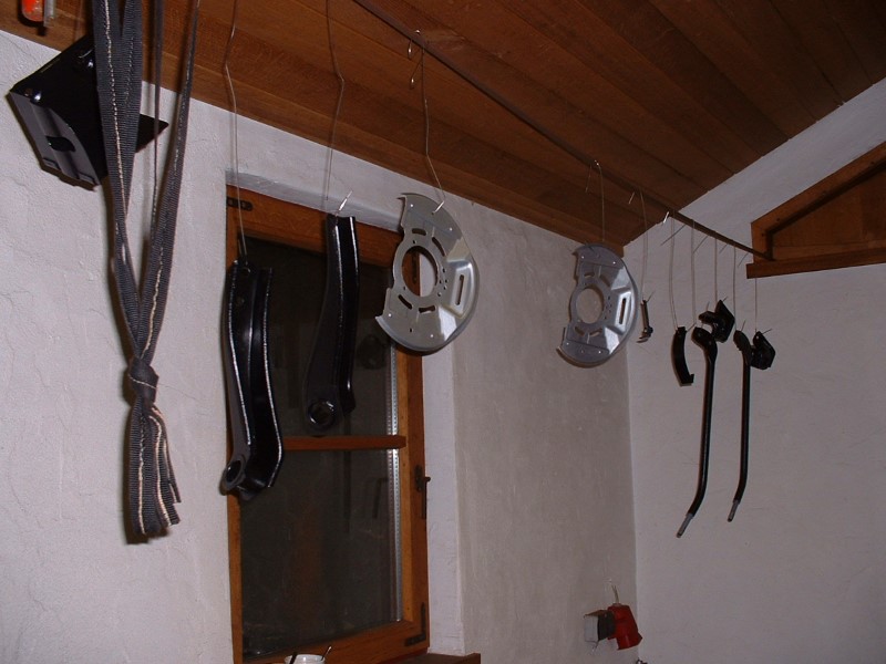 Teile, gut abgehangen.